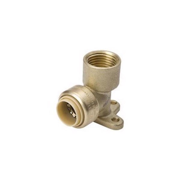 Bk Products B&K Proline Push to Connect 1/2 in. PTC X 1/2 in. D FPT Brass 90 Degree Drop Ear Elbow 6631-103 - main
